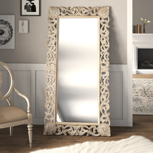 Serena Rectangular Wood Mirror